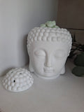 Matte White Buddha Head Wax Burner