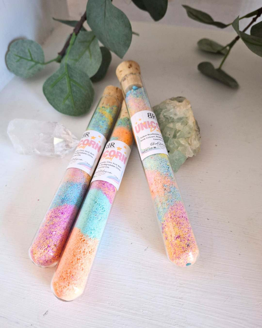 Unicorn Dust Bath Bomb Test Tubes