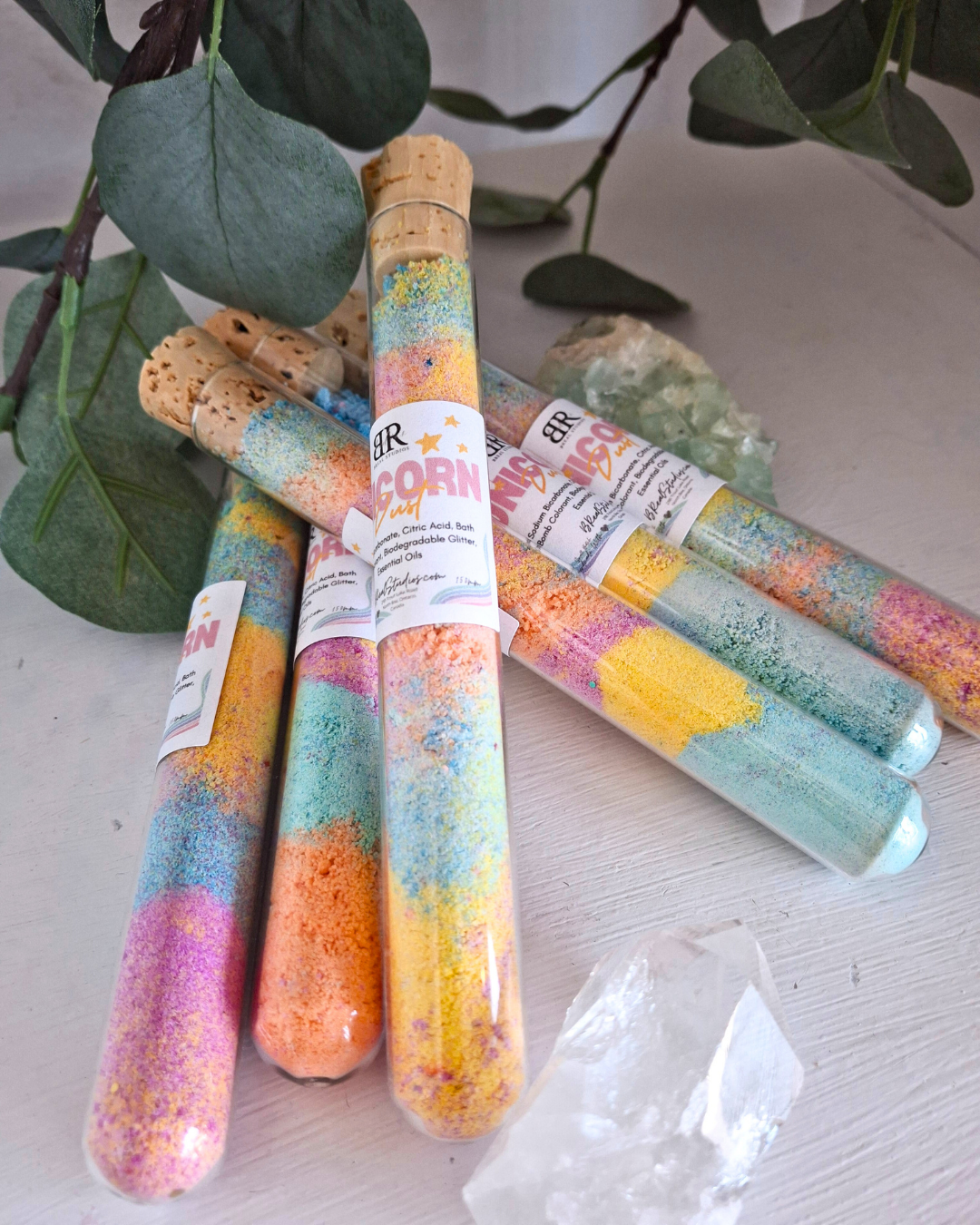 Unicorn Dust Bath Bomb Test Tubes