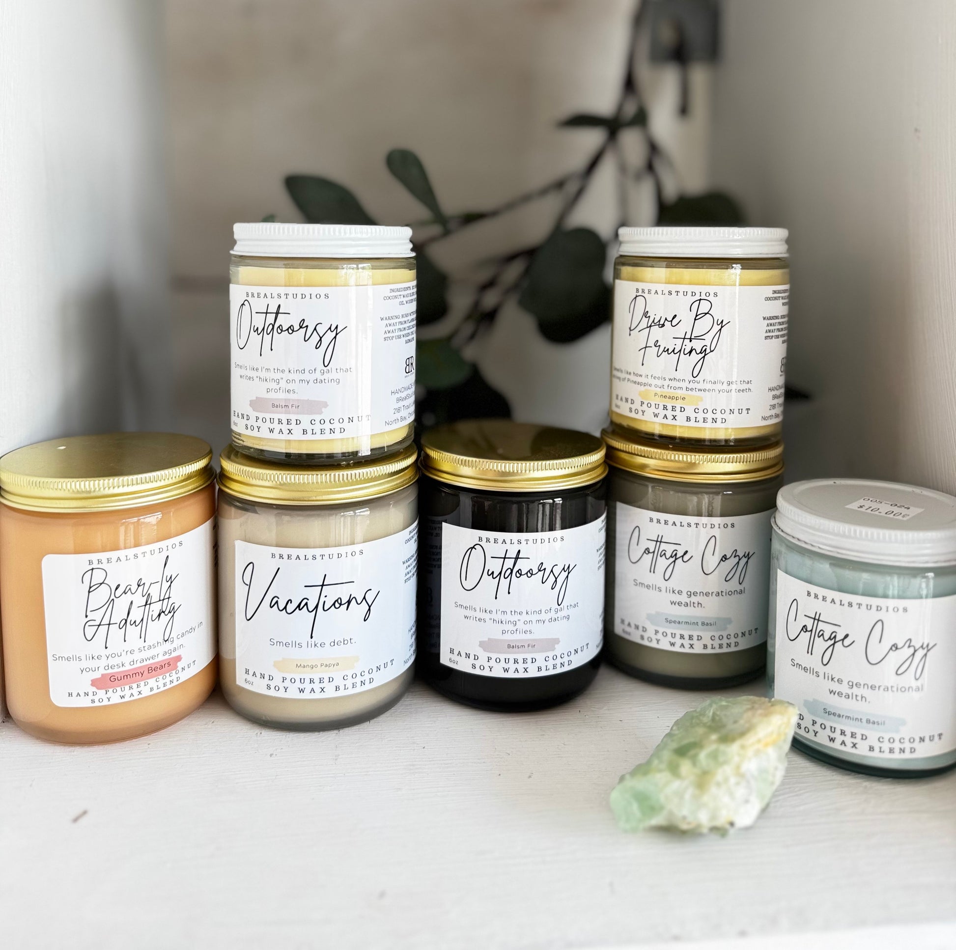 Candles - Hand Poured Coconut Soy Wax Blend