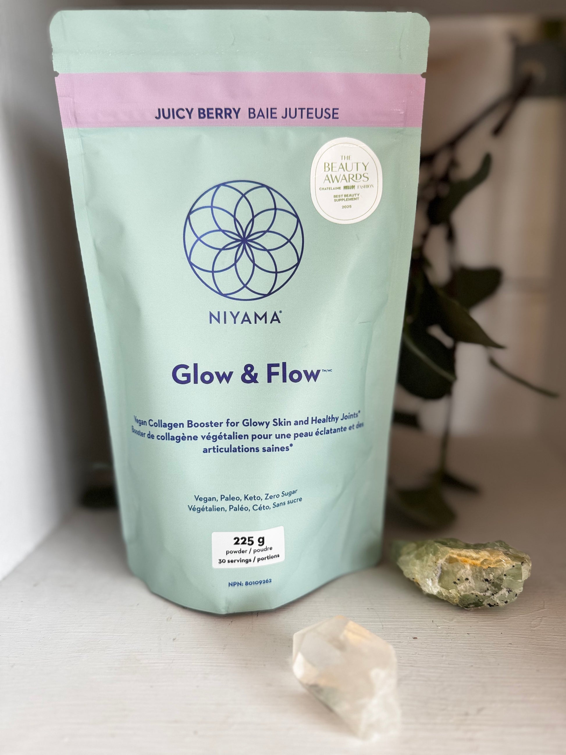 Glow & Flow Vegan Collagen Booster Powder - Niyama Wellness
