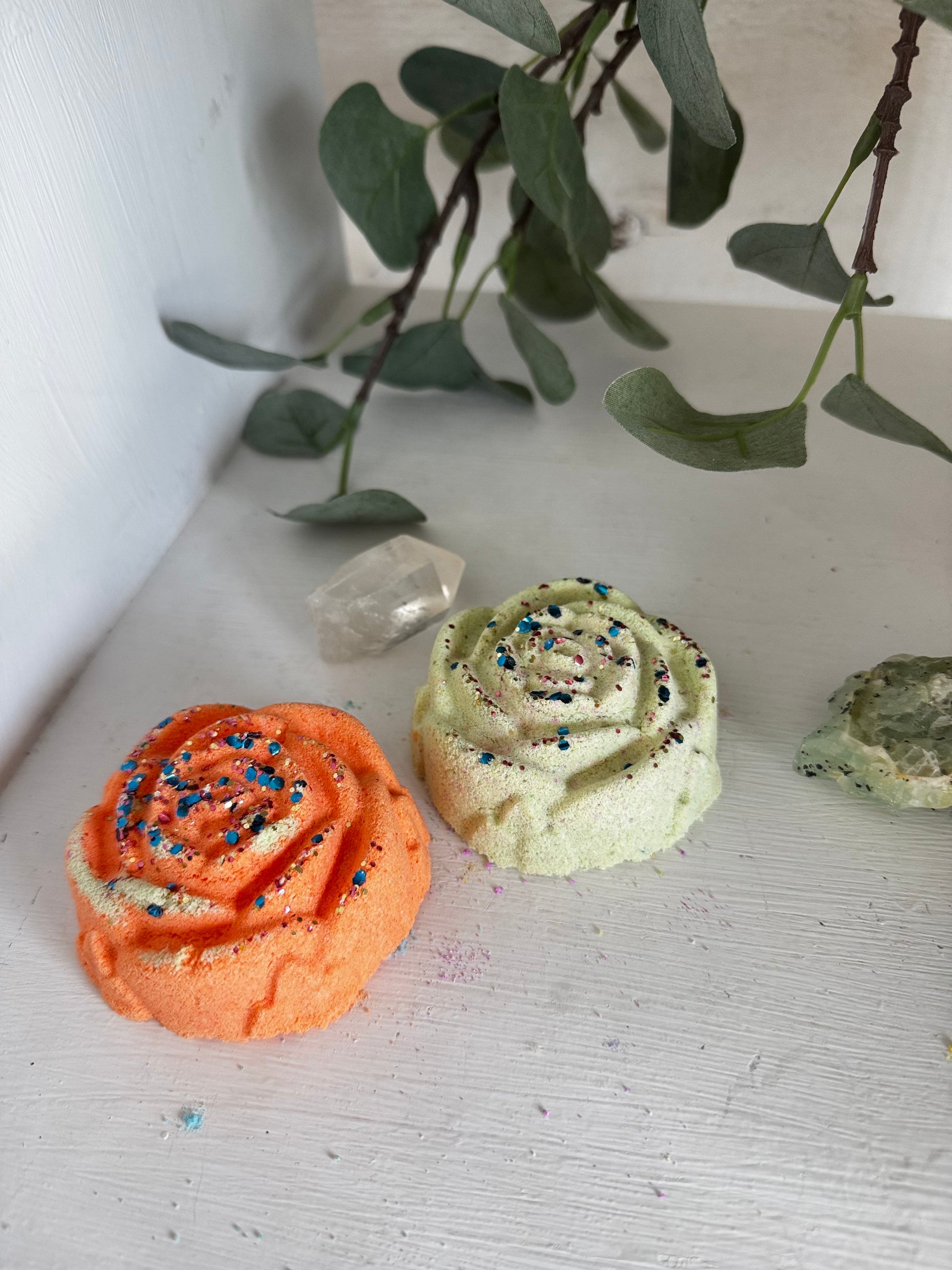 Flowered Bath Bombs