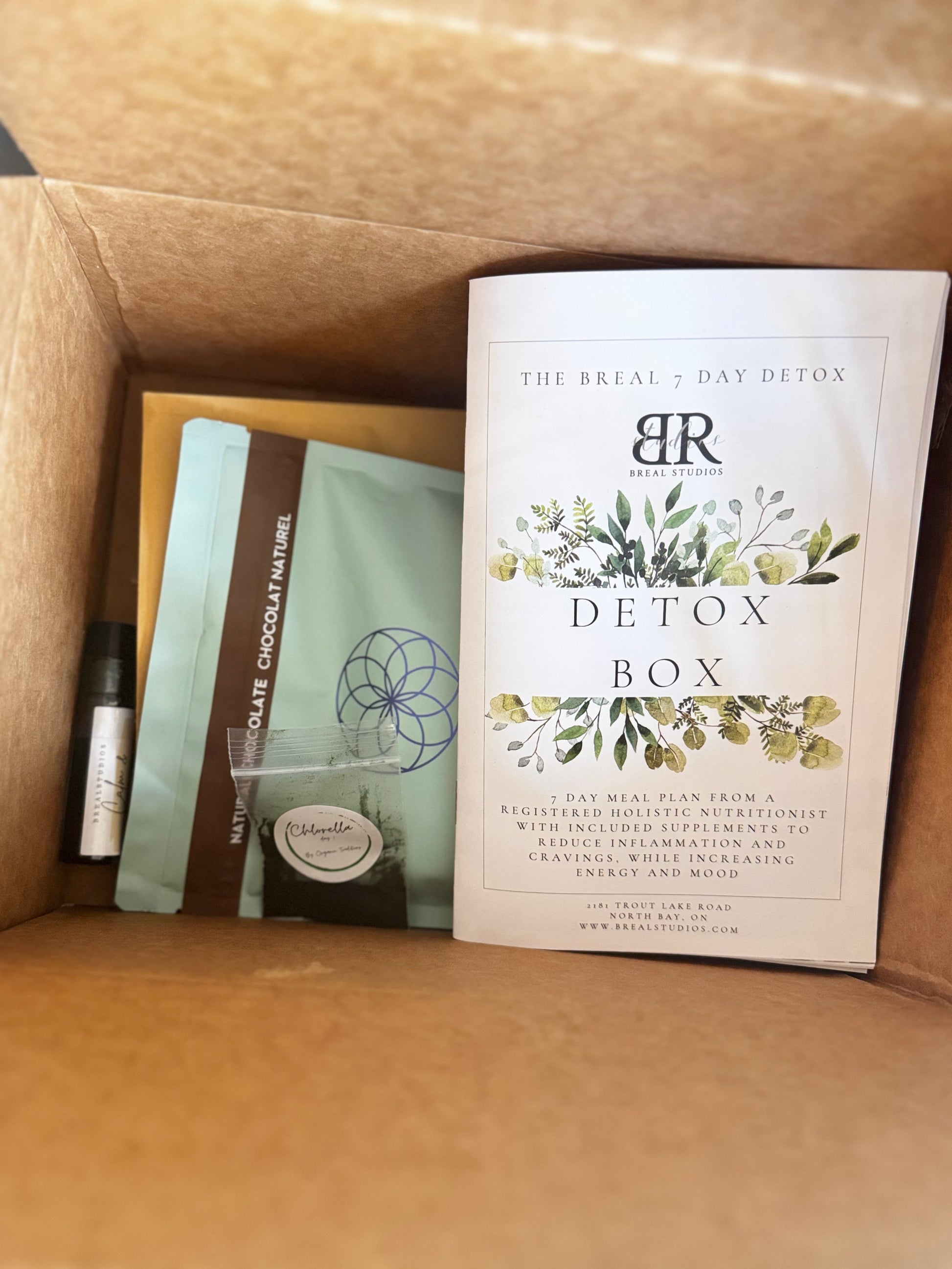 The Detox Box - 7 Day Anti-Inflammatory Meal Plan with Supplements