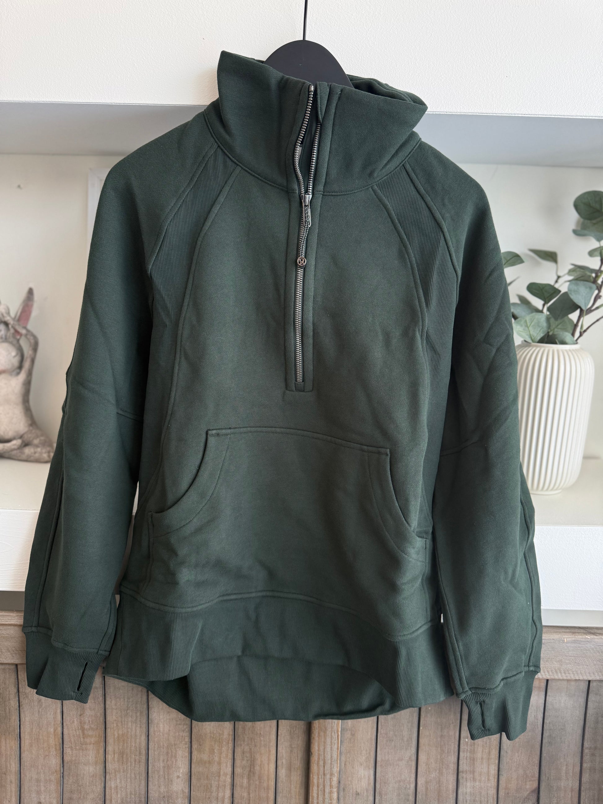 Scuba Oversized Funnel Neck Half Zip