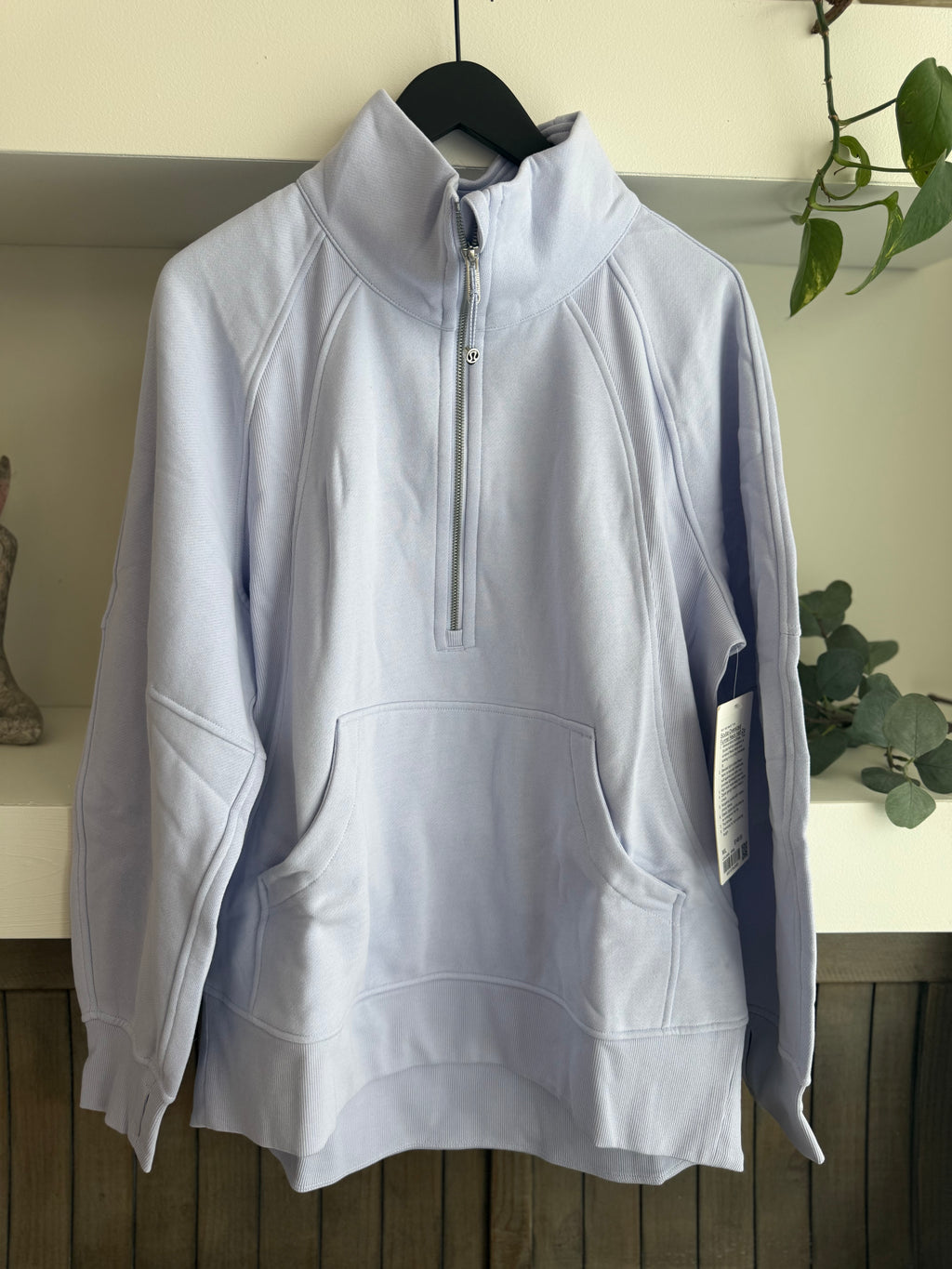 Scuba Oversized Funnel Neck Half Zip