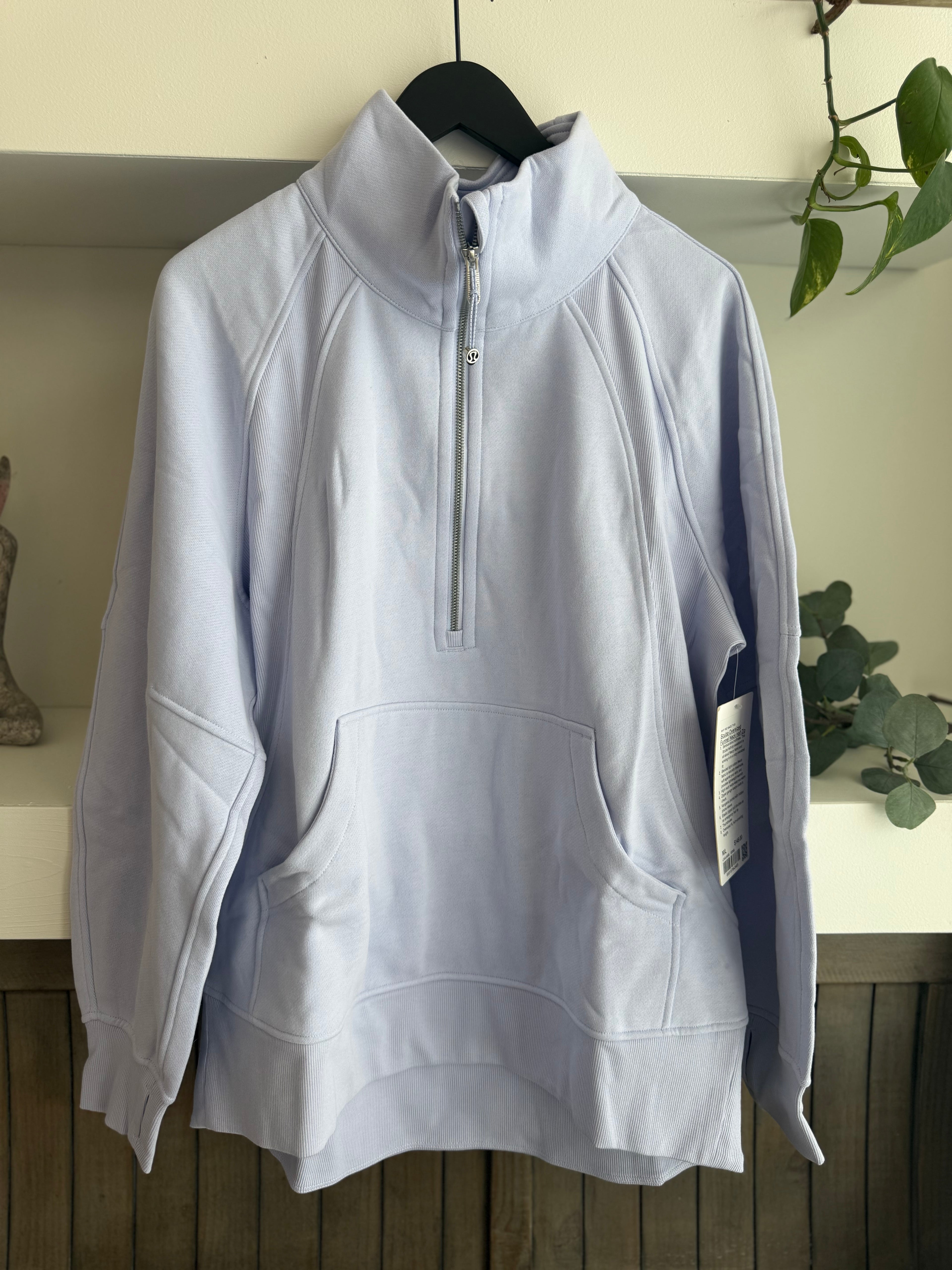 Scuba Oversized Funnel Neck Half Zip