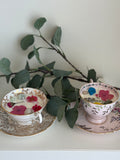 Teacup Crystal Candle