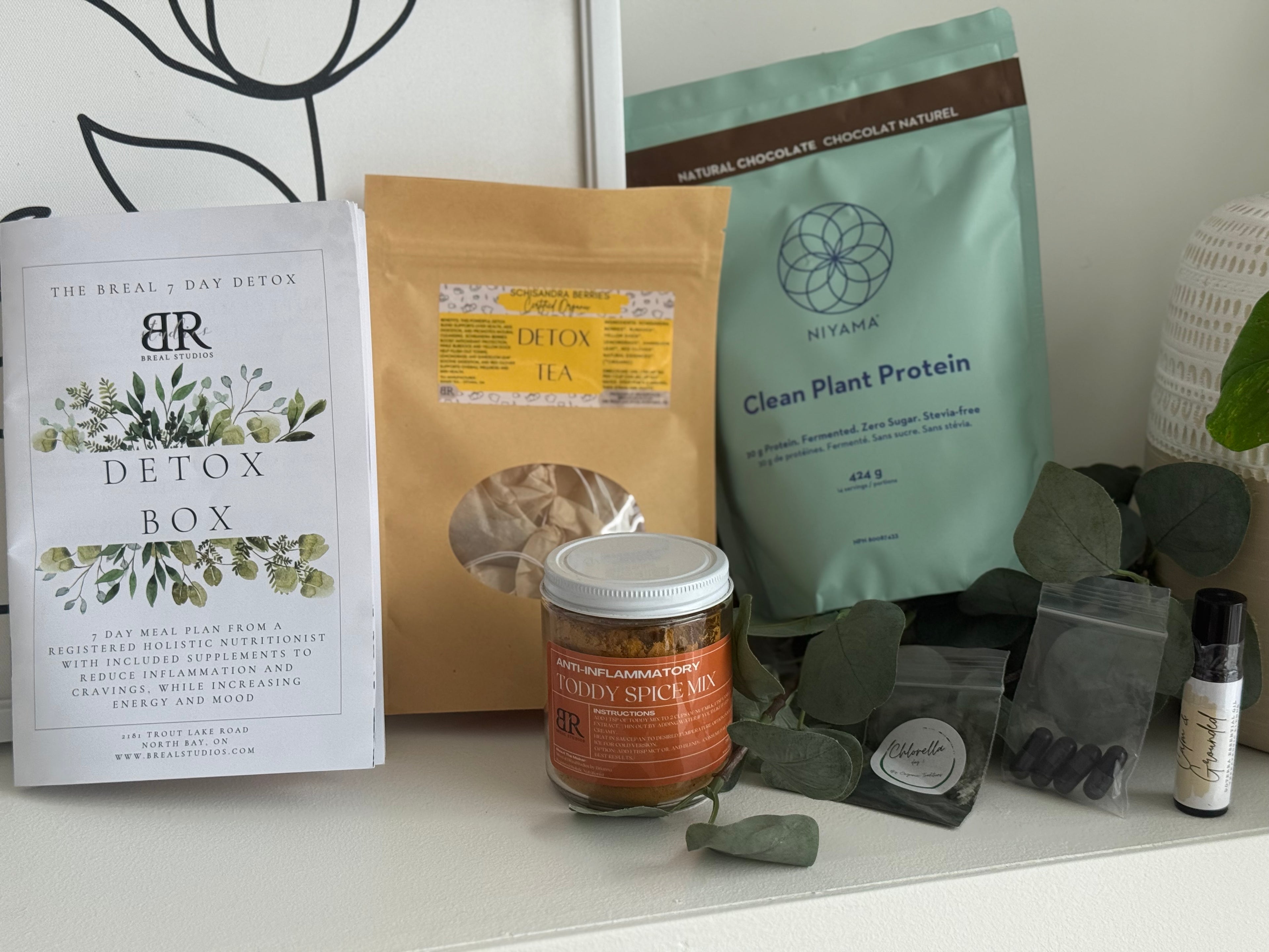 The Detox Box - 7 Day Anti-Inflammatory Meal Plan with Supplements