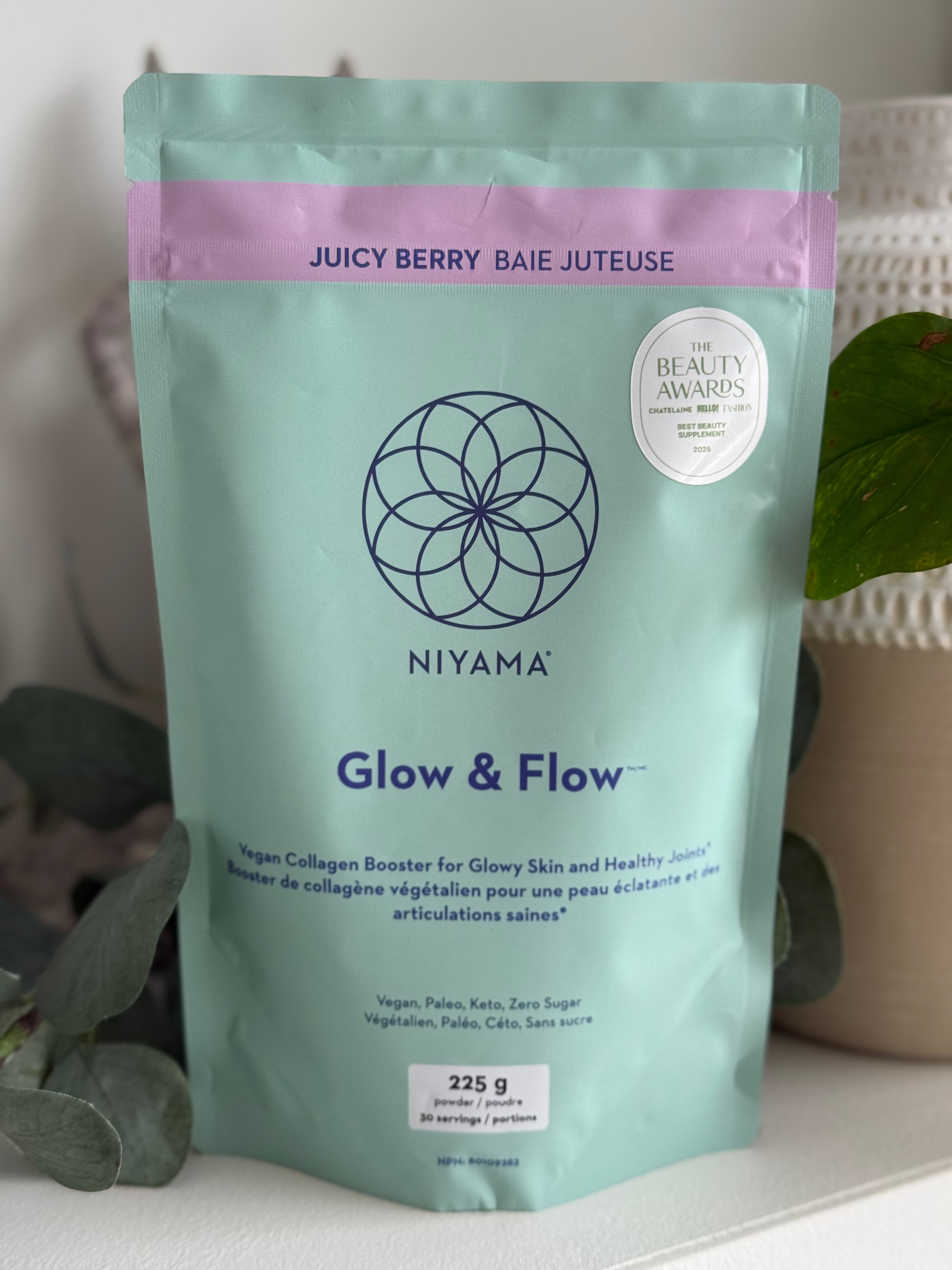 Glow & Flow Vegan Collagen Booster Powder - Niyama Wellness