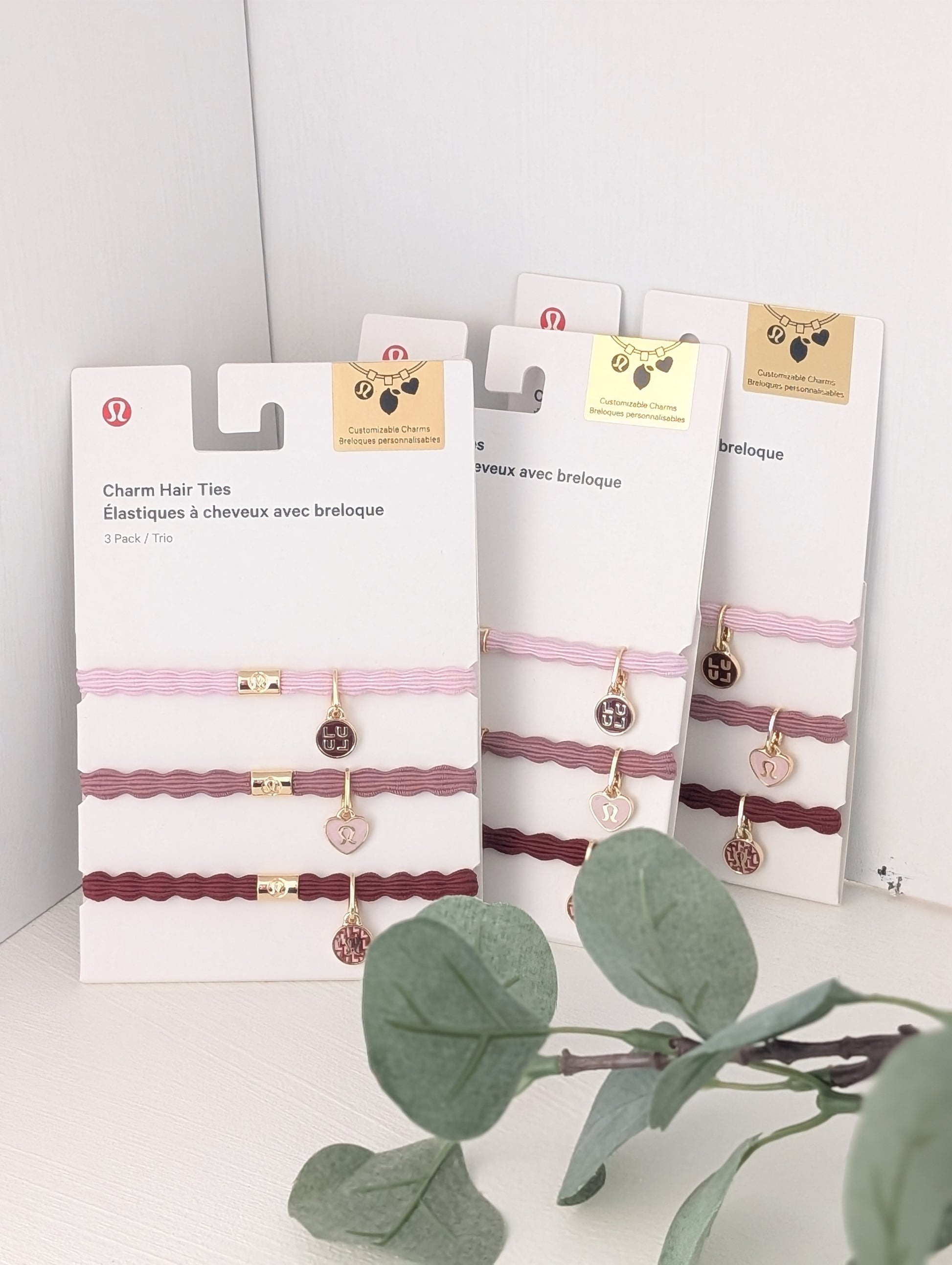 Charm Hair Ties 3 Pack