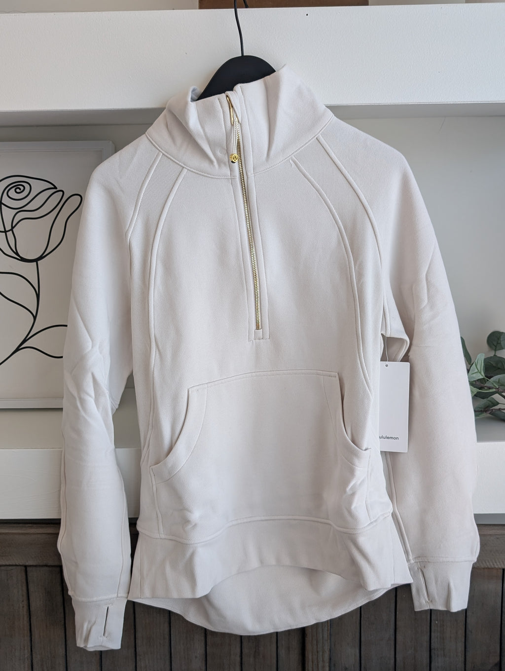 Scuba Oversized Funnel Neck Half Zip