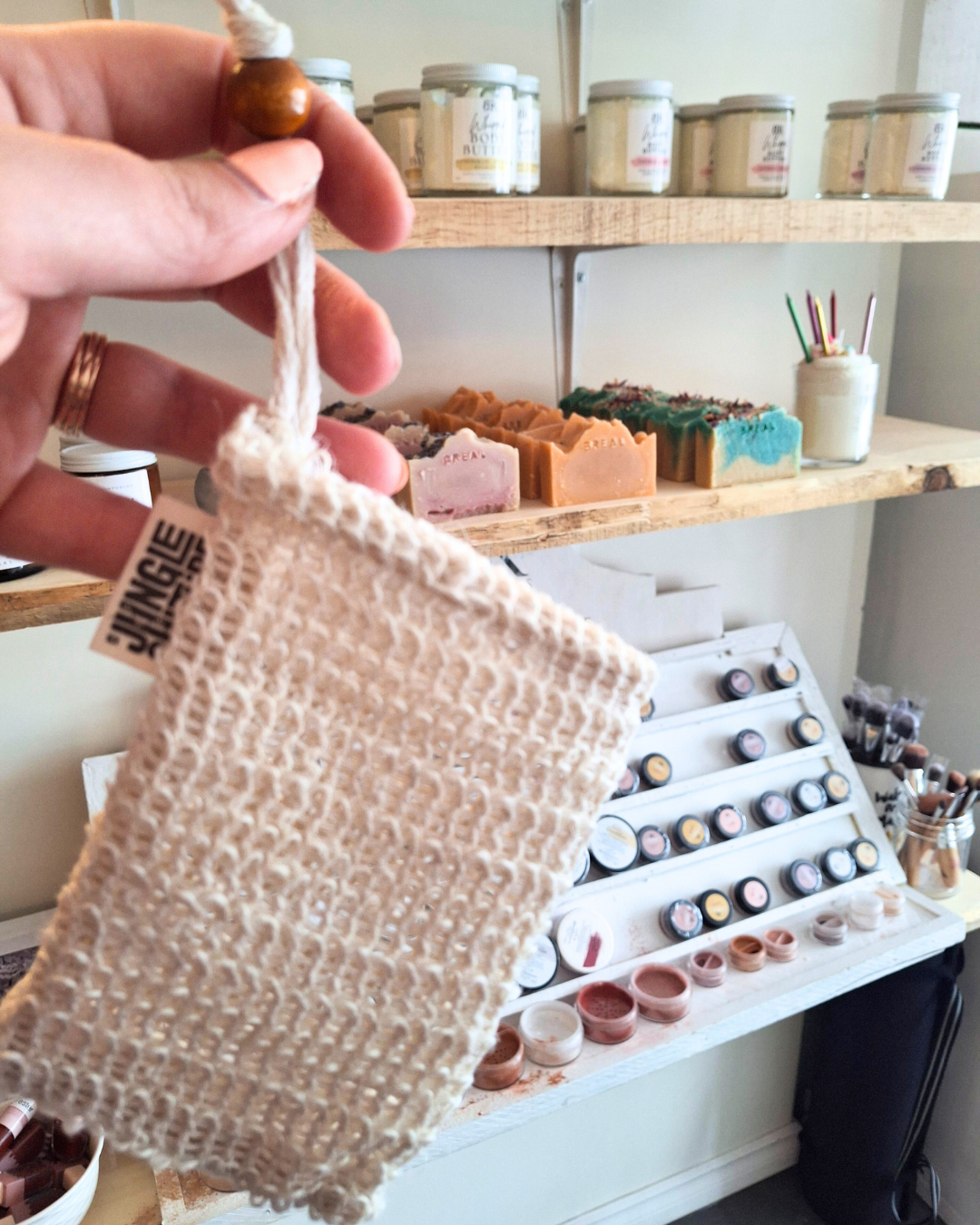 Soap Bag - Sisal | Natural Fibre Mesh Soap Pouch Sack