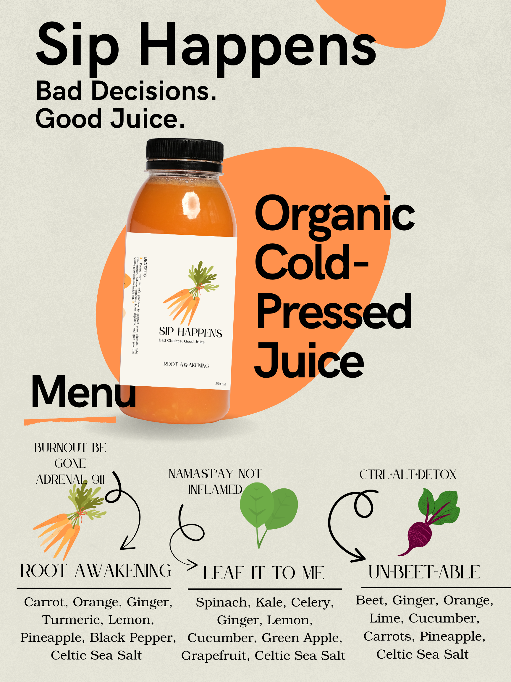 Sip Happens Organic Cold Pressed Juice